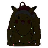 Loungefly Pokémon Santa Pikachu String Lights Light Up Mini Backpack
