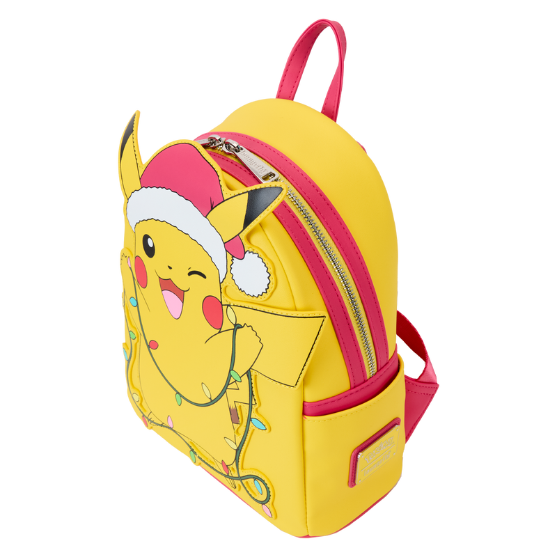 Loungefly Pokémon Santa Pikachu String Lights Light Up Mini Backpack