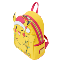 Loungefly Pokémon Santa Pikachu String Lights Light Up Mini Backpack