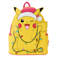 Loungefly Pokémon Santa Pikachu String Lights Light Up Mini Backpack