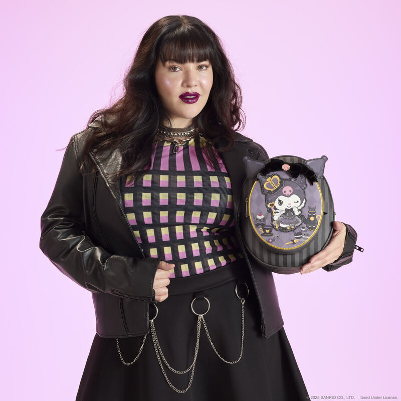 Loungefly Sanrio Kuromi 20th Anniversary Cameo Mini Backpack