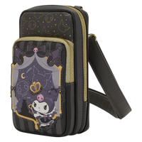 Loungefly Sanrio Kuromi 20th Anniversary Cell Phone Crossbody Bag with Coin Bag