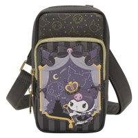 Loungefly Sanrio Kuromi 20th Anniversary Cell Phone Crossbody Bag with Coin Bag