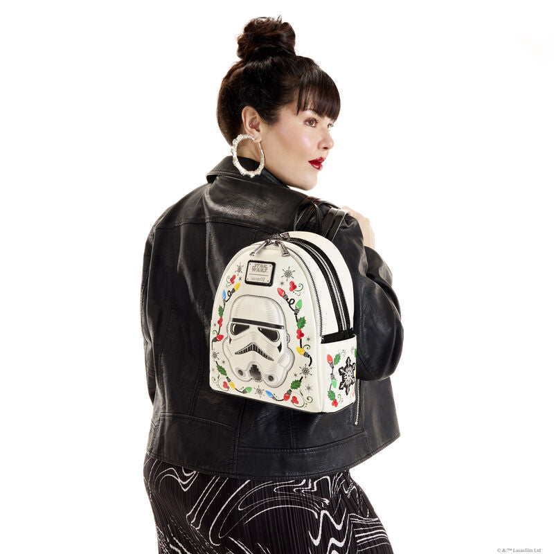 Loungefly Star Wars Stormtrooper Cosplay String Lights Light Up Mini Backpack