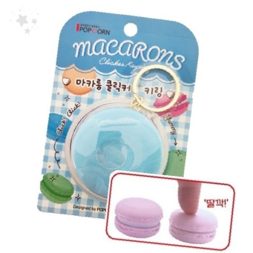 Macaron Clicker Keychain–Viral Fidget Bag Charm