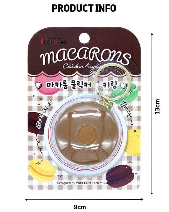 Macaron Clicker Keychain–Viral Fidget Bag Charm