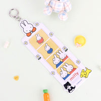Miffy 4 Cut Photo Frame Deco Keychain- Official