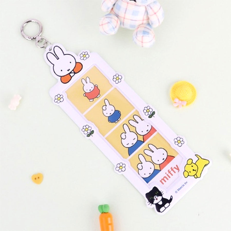 Miffy 4 Cut Photo Frame Deco Keychain- Official