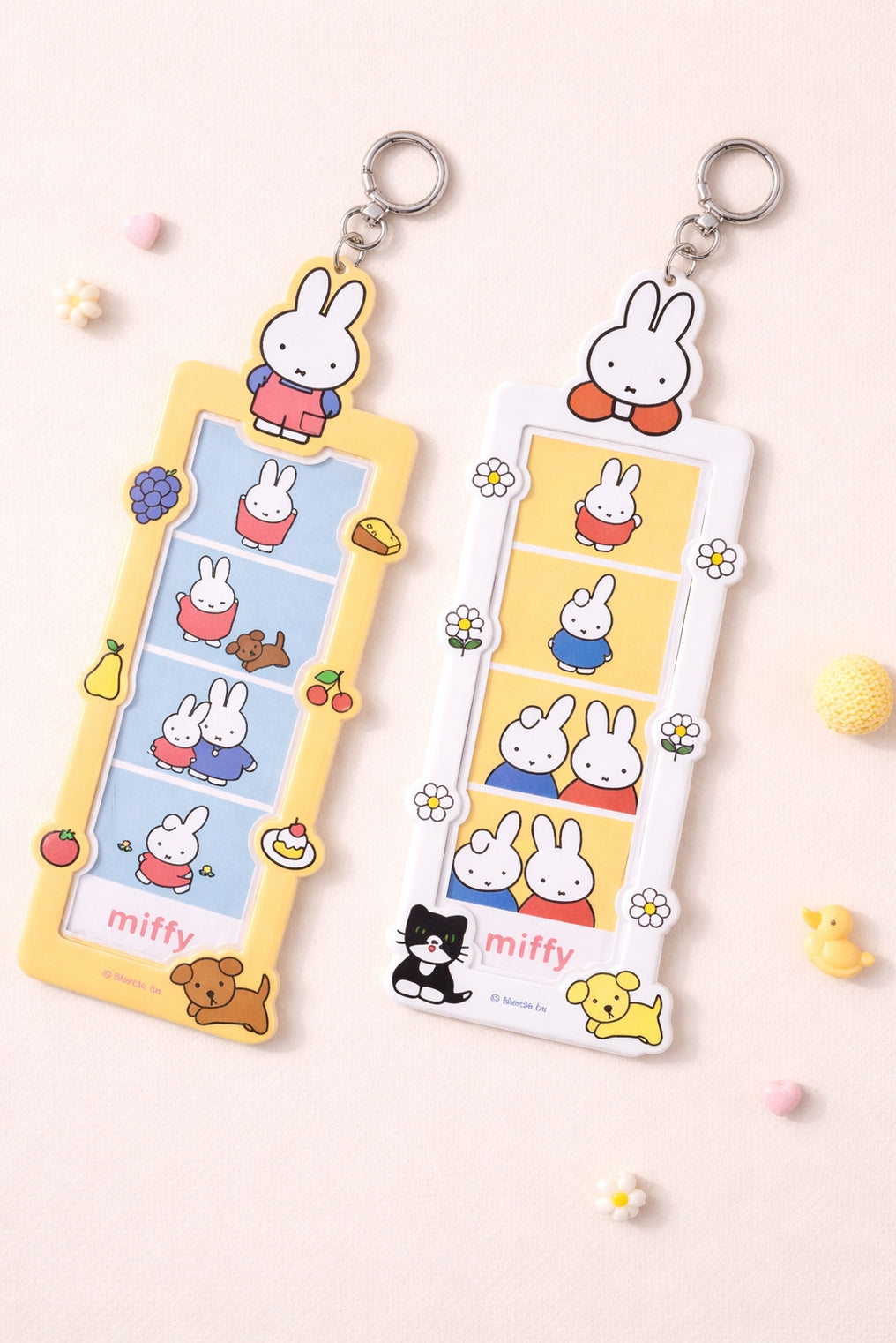 Miffy 4 Cut Photo Frame Deco Keychain- Official