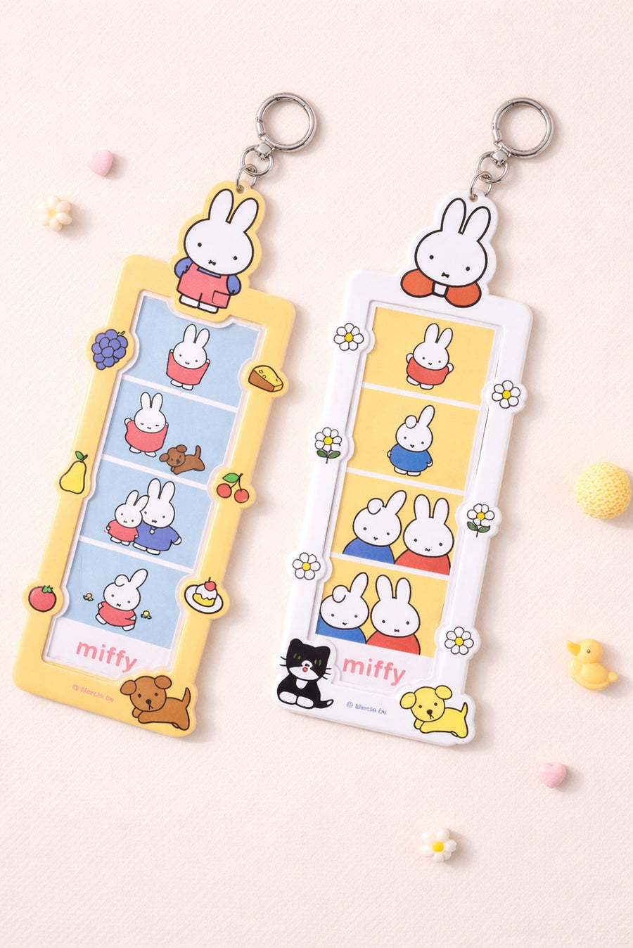 Miffy 4 Cut Photo Frame Deco Keychain- Official