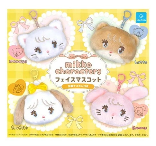 Mikko Characters Face Mascot Plush Blind Capsule