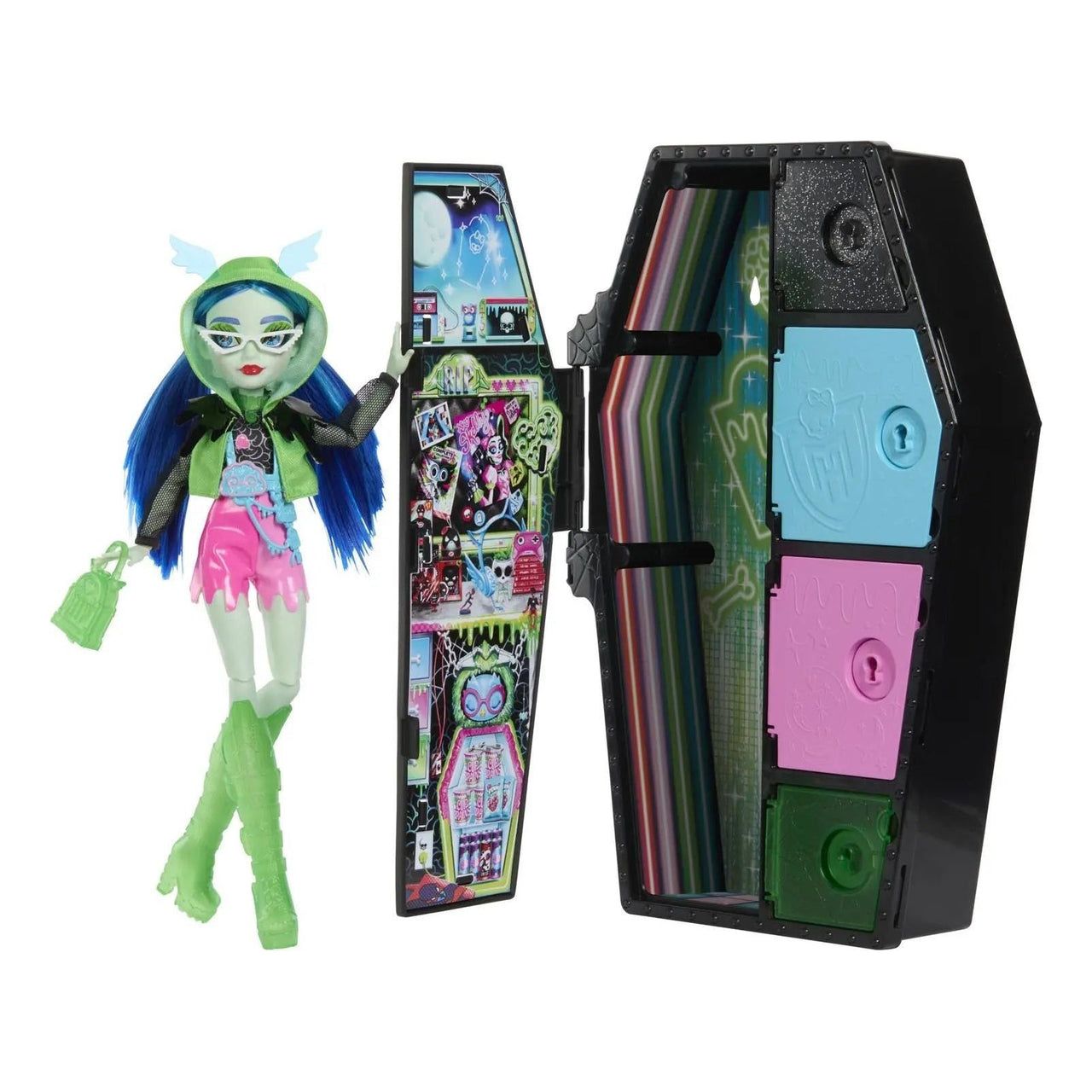 Monster High Skulltimate Secrets Neon Frights Series 3 Ghoulia Yelps Doll