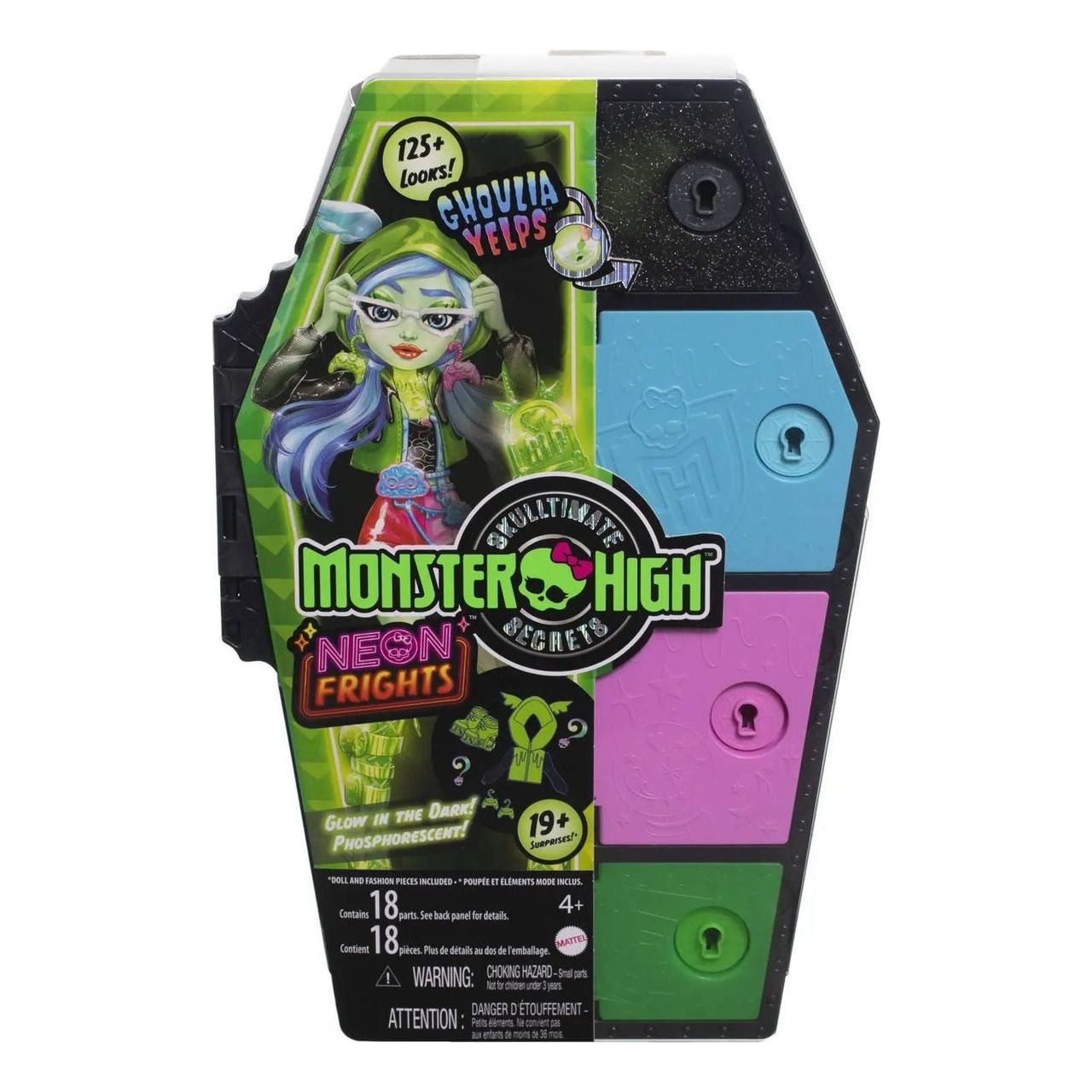 Monster High Skulltimate Secrets Neon Frights Series 3 Ghoulia Yelps Doll