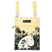 Moomin Moomintroll Picking Flowers Passport Bag