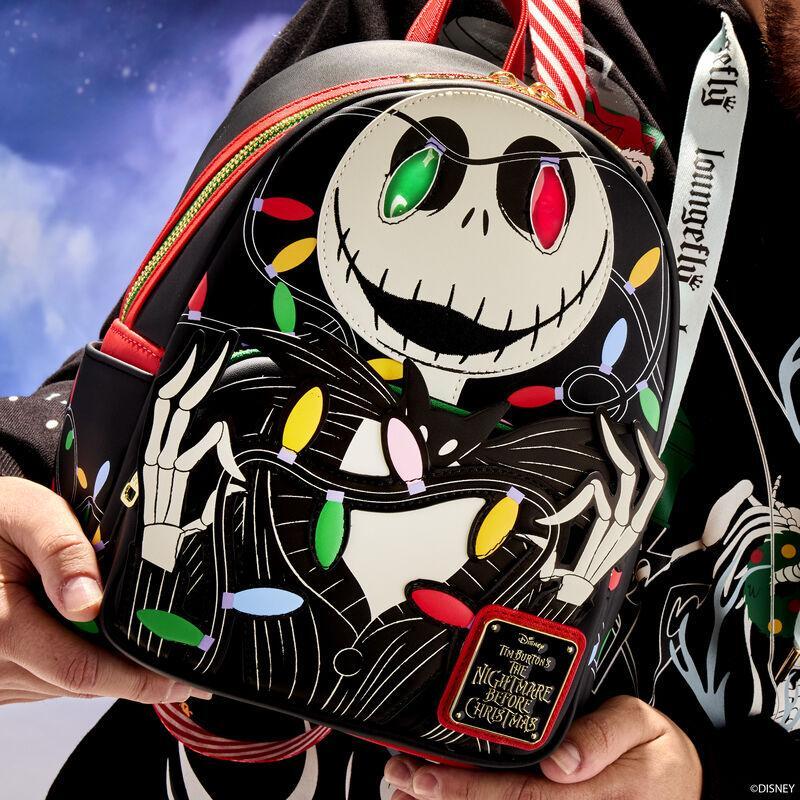 Nightmare before Christmas by Loungefly Mini Backpack Jack Light Up