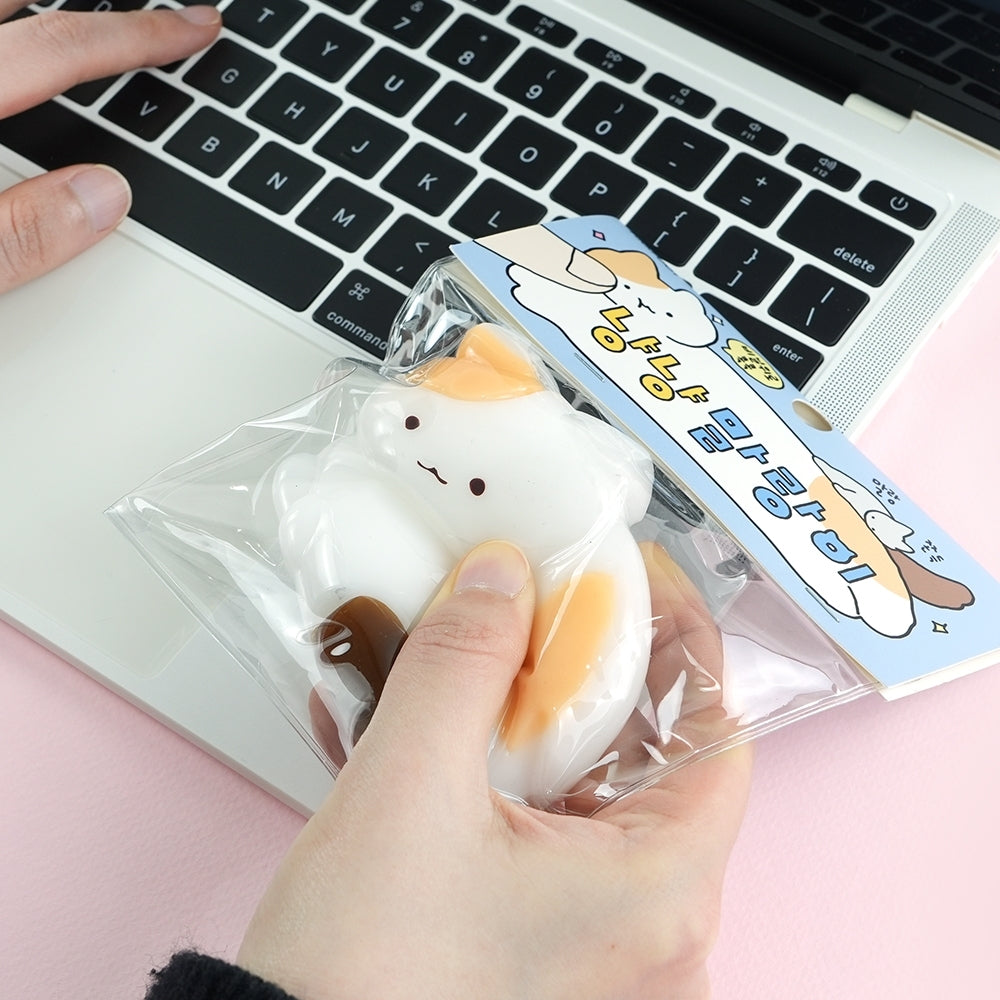 Nyang Nyang Soft Squishy Cat Keychain Bag Charm