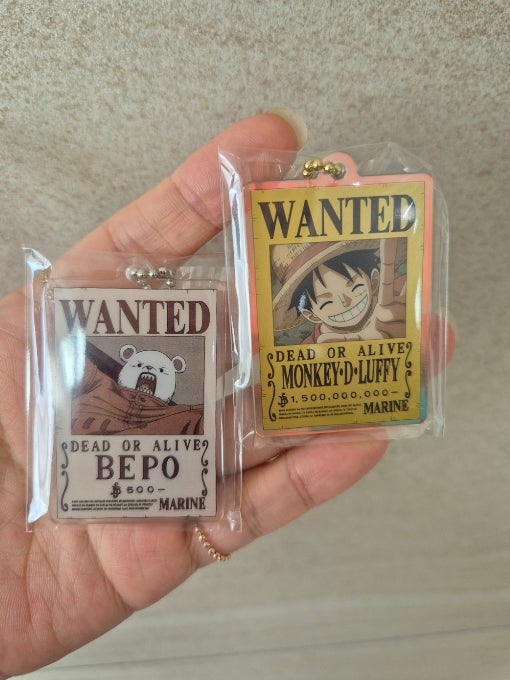 One Piece Wanted Poster Magnet Random Keyring Vol.2