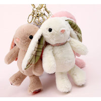 Pearl Rabbit Plush Keyring
