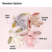 Pearl Rabbit Plush Keyring