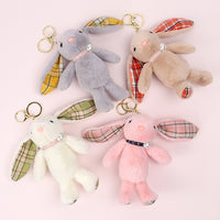 Pearl Rabbit Plush Keyring