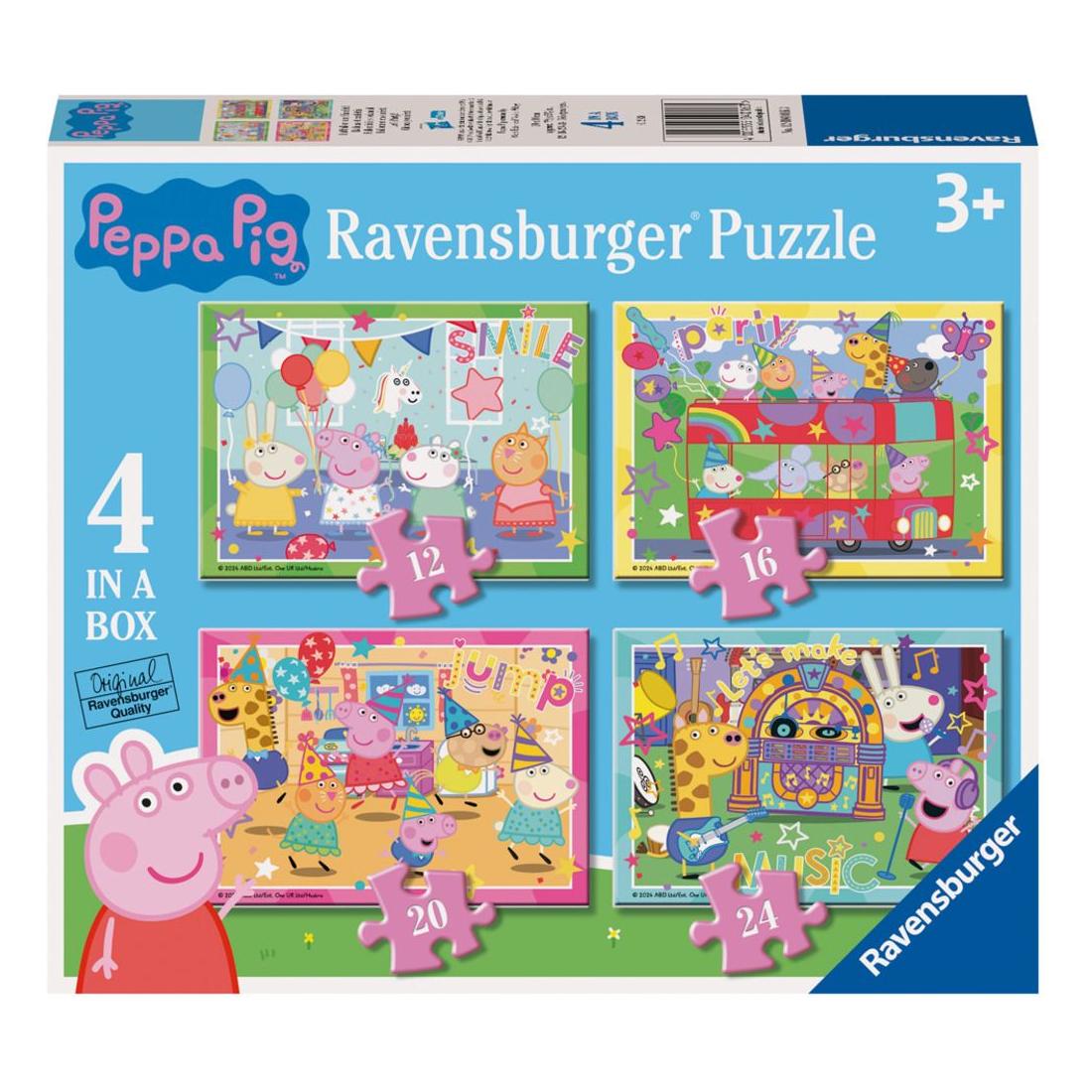 Peppa Pig 4 in a Box Jigsaw Puzzle