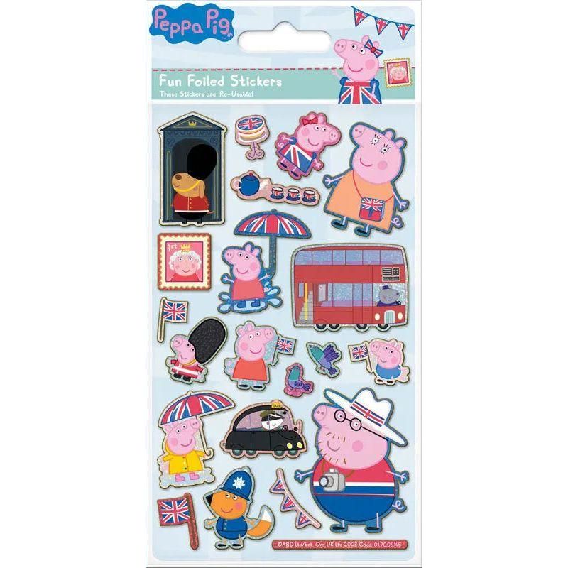 Peppa Pig Glorious Britain Foil Stickers