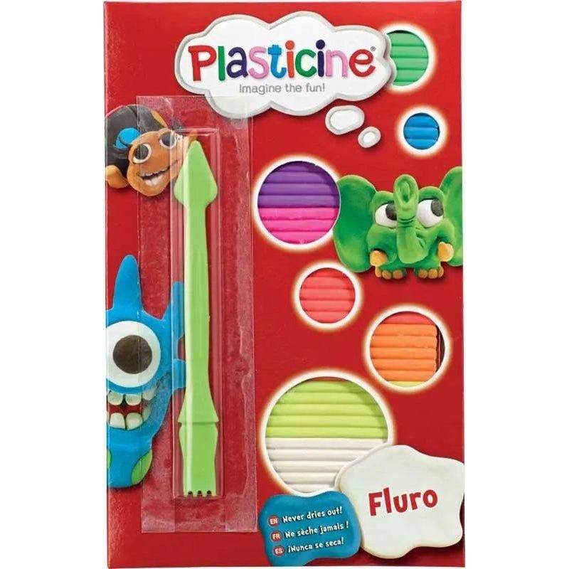 Plasticine Fluro Pack Assorted