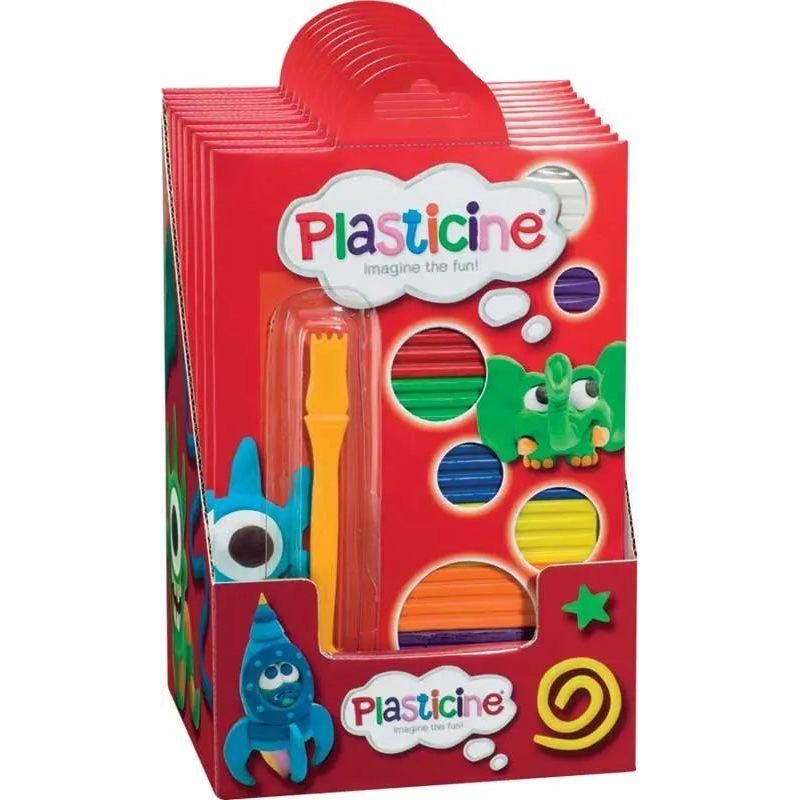 Plasticine Fluro Pack Assorted