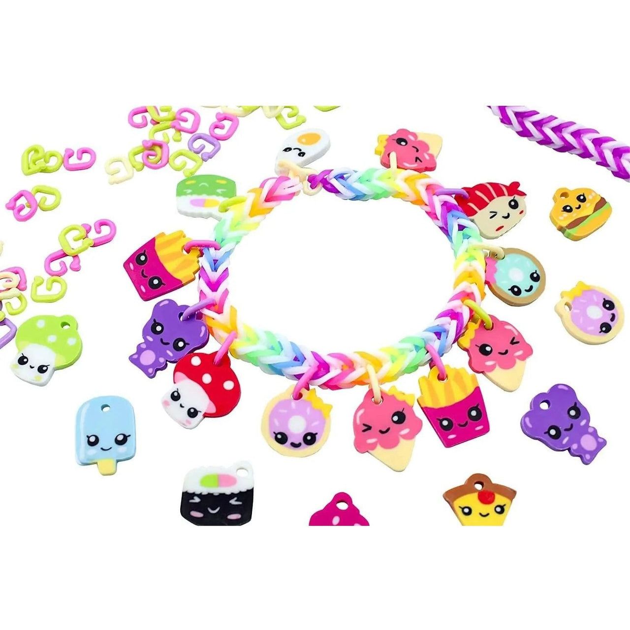 Rainbow Loom Loomi-Pals Charm Bracelet Kit - Food Collectibles