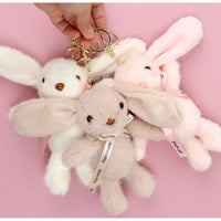 Ribbon Rabbit Plush Keyring