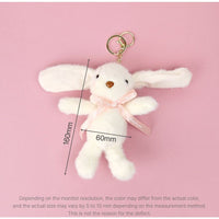Ribbon Rabbit Plush Keyring
