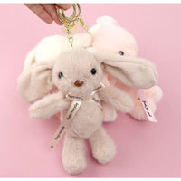 Ribbon Rabbit Plush Keyring