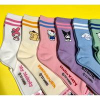 Sanrio Cotton Ankle 2 Line Soft Cotton Socks