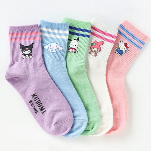 Sanrio Cotton Ankle 2 Line Soft Cotton Socks