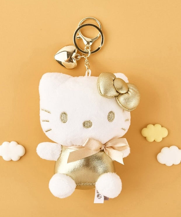 Sanrio Luxury Gold Plush Keychain (13 cm)