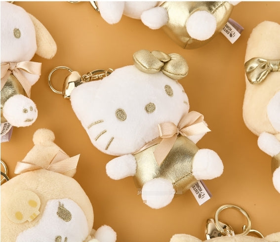 Sanrio Luxury Gold Plush Keychain (13 cm)