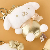 Sanrio Luxury Gold Plush Keychain (13 cm)