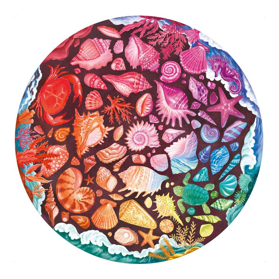 Seashells Circular 500 Piece Jigsaw Puzzle