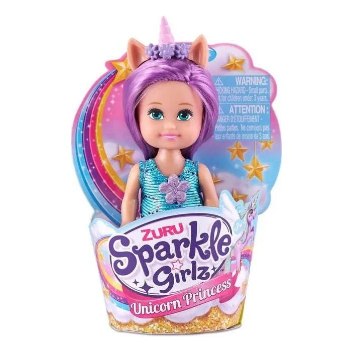 Sparkle Girlz 4.7" Unicorn Princess Cupcake Assortment