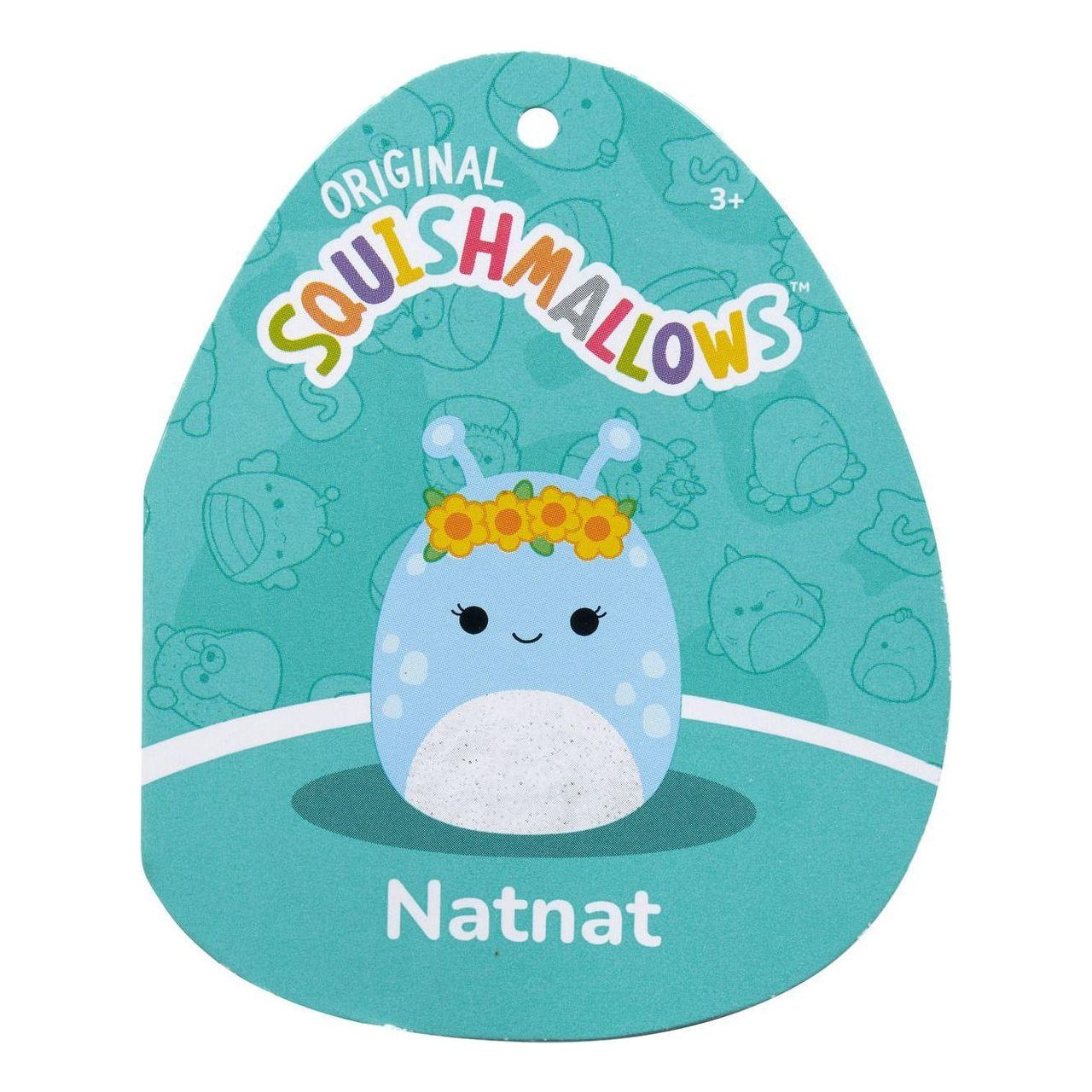 Squishmallows 16" Natnat the Pastal Blue Alien Plush