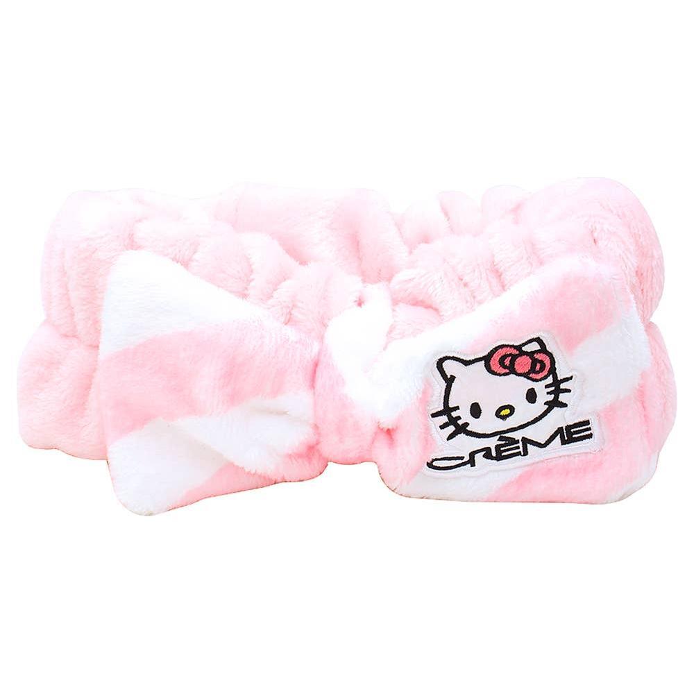 The Creme Shop X Hello Kitty Sweet Striped 3D Teddy Plushie Spa Headband