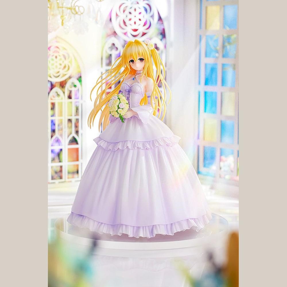 To Love-Ru Darkness PVC Statue 1/7 Golden Darkness Wedding Dress Ver. 23 cm