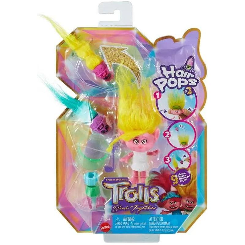 Trolls 3 Band Together Hair Pops Viva Small Doll