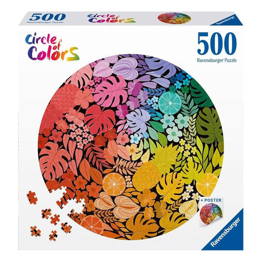 Tropical Circular 500 Piece Jigsaw Puzzle