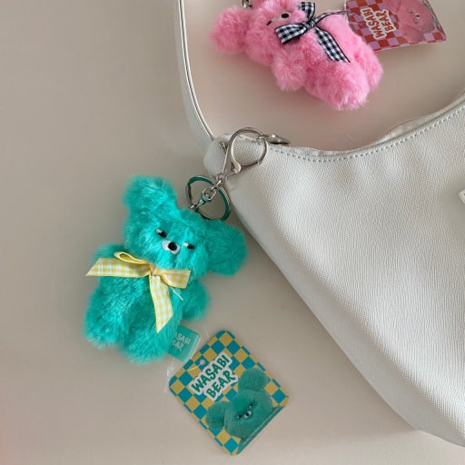 Wasabi Bear Plush Keychain- Official