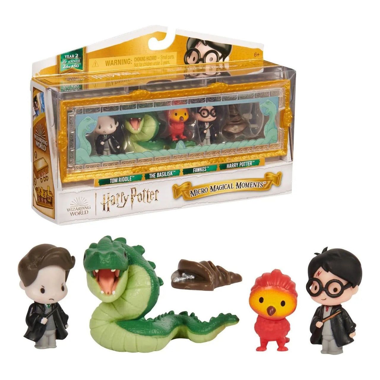 Wizarding World Micro Magical Moments Year 2 - Tom The Basilisk Fawkes Harry Potter