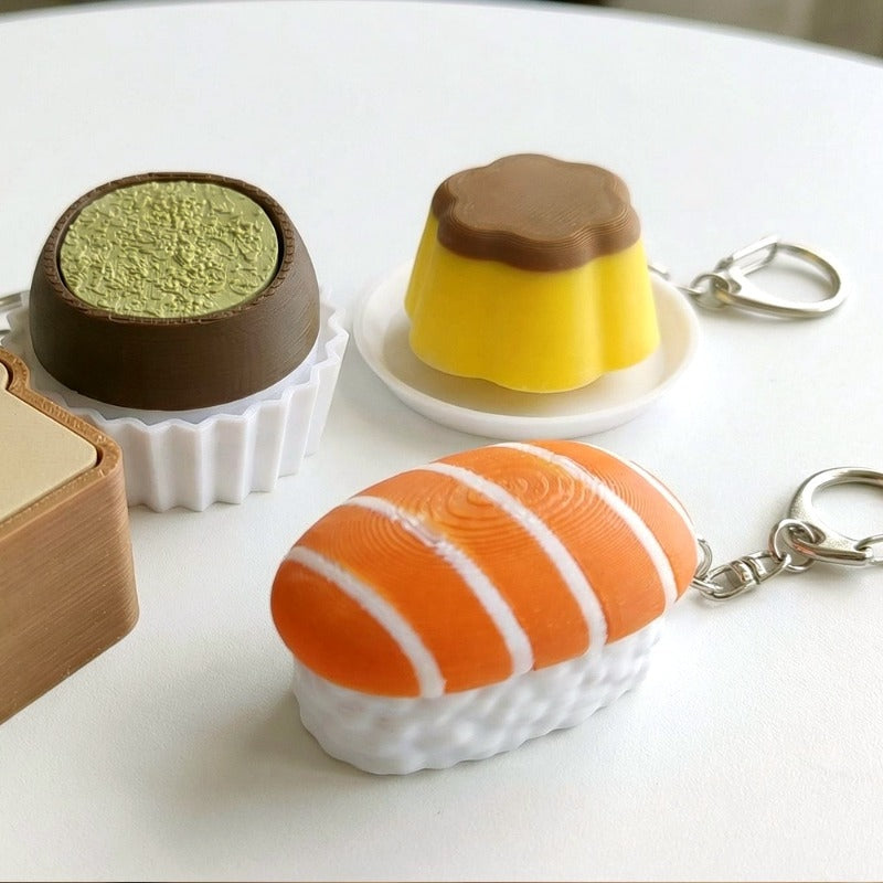 Yumyum Dessert Clicker Keychain- Stress Relief Fidget Toy- Random