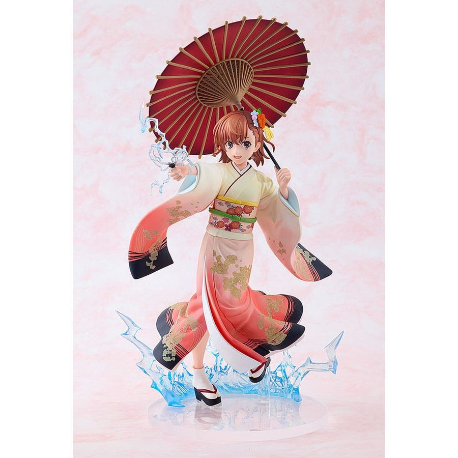 A Certain Scientific Railgun T Statue 1/7 Mikoto Misaka Furisode Kimono Ver. 28 cm - The Happy Toy Store