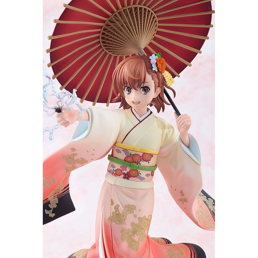 A Certain Scientific Railgun T Statue 1/7 Mikoto Misaka Furisode Kimono Ver. 28 cm - The Happy Toy Store