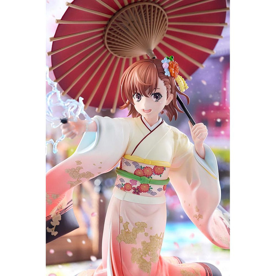 A Certain Scientific Railgun T Statue 1/7 Mikoto Misaka Furisode Kimono Ver. 28 cm - The Happy Toy Store